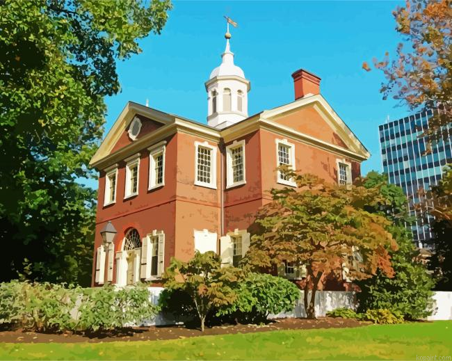 Carpenters Hall Philly Art Painting By Numberss.png