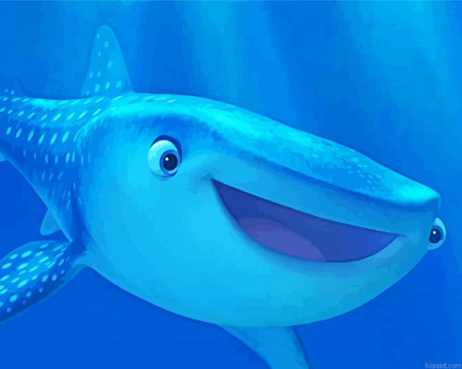 Cartoon Whale Shark Painting By Numberss.png