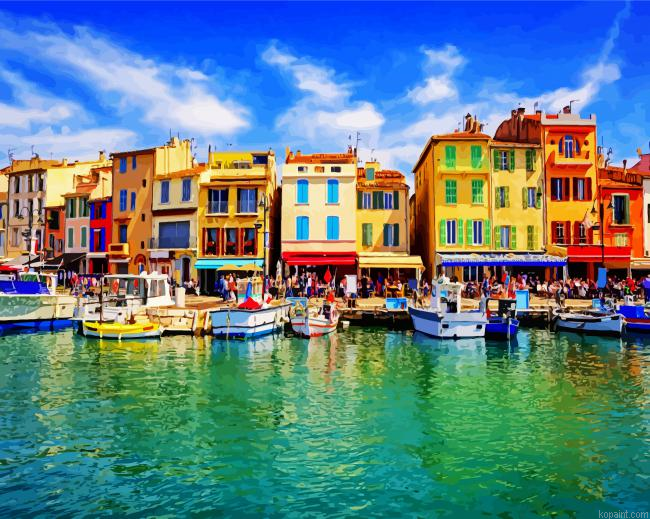 Cassis France Paint By Numbers