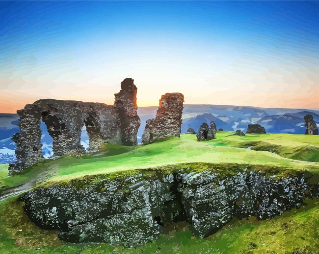 Castell Dinas Bran Llangollen Painting By Numberss.png