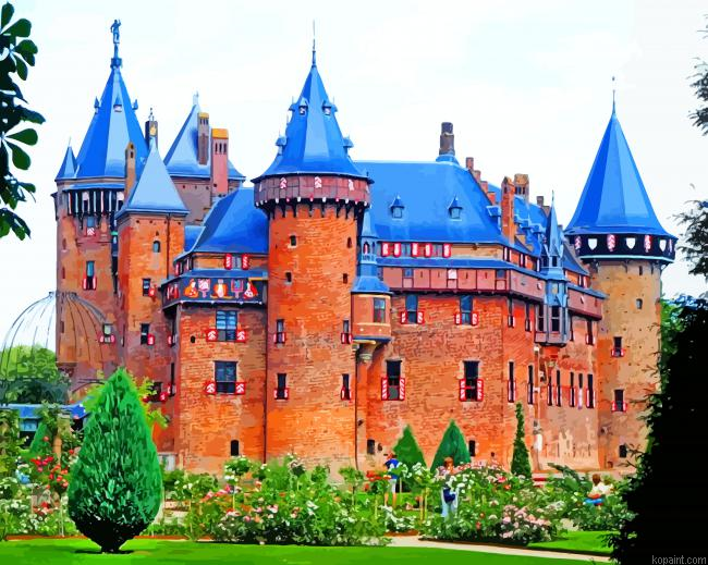 Castle De Haar Netherlands Painting By Numberss.png