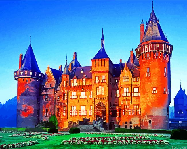 Castle De Haar Utrecht Painting By Numberss.png