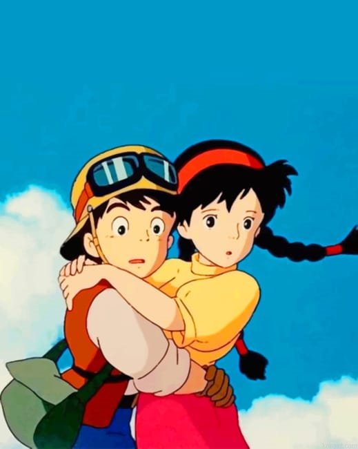 Castle In The Sky Animes Paint By Numbers