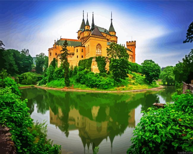 Castle Of Spirits In Slovakia Painting By Numberss.png
