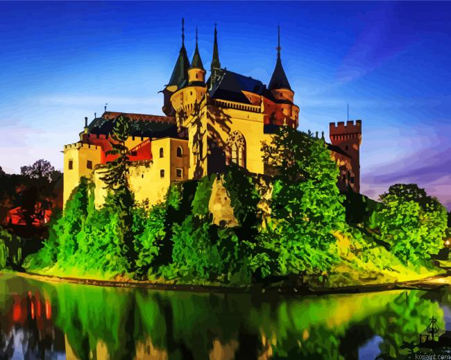 Castle Of Spirits Slovakia Painting By Numberss.png