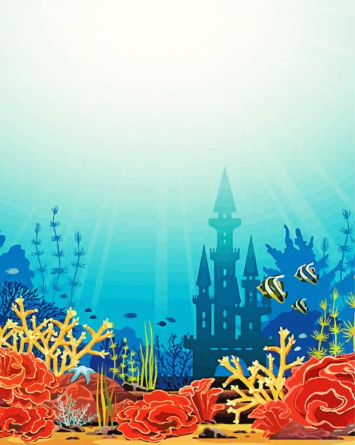 Castle Under The Sea Painting By Numberss.png