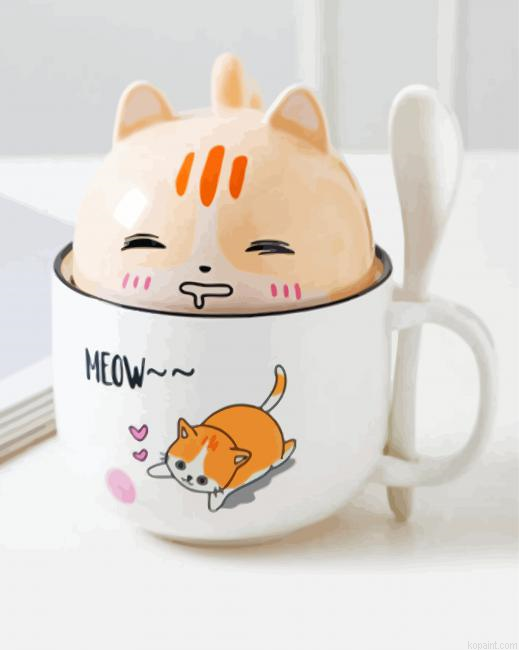 Cat Cup Painting By Numberss.png