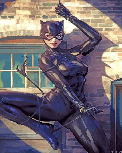 Cat Woman Painting By Numberss.png