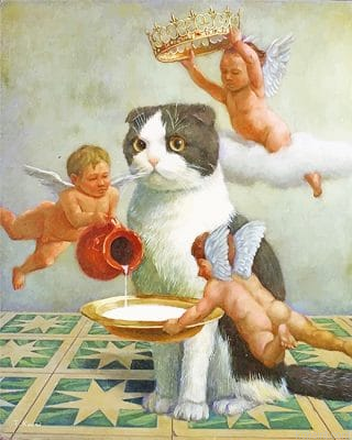 Cat And Angels Painting By Numberss.png