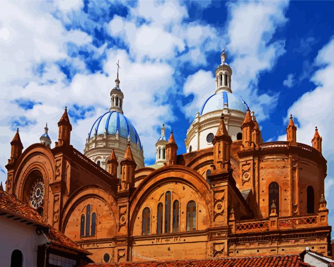 Catedral De La Inmaculada Concepcion Ecuador Cuenca Painting By Numberss.png