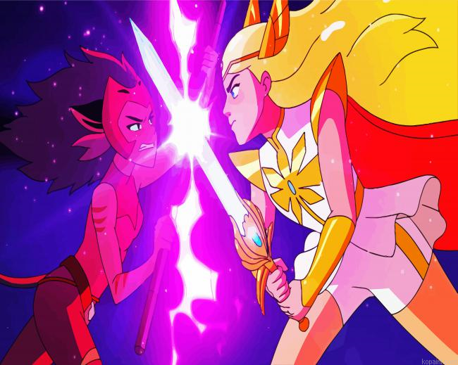 Catra And She Ra Painting By Numberss.png