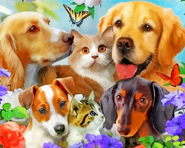 Cats And Dogs Painting By Numberss.png