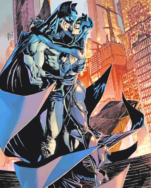 Catwoman And Batman Painting By Numberss.png