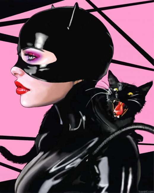 Catwoman Hero Painting By Numberss.png