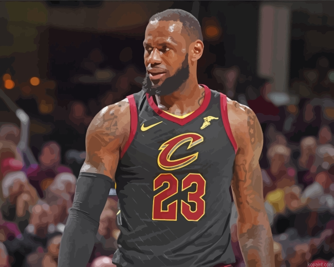 Cavaliers Basket Player Painting By Numberss.png