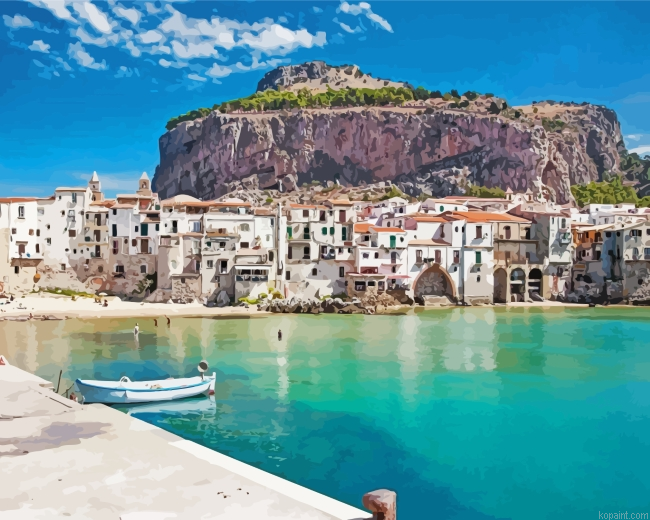 Cefalu Italy Painting By Numberss.png
