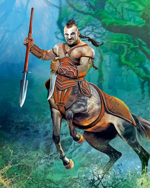 Centaur Druid Art Painting By Numberss.png
