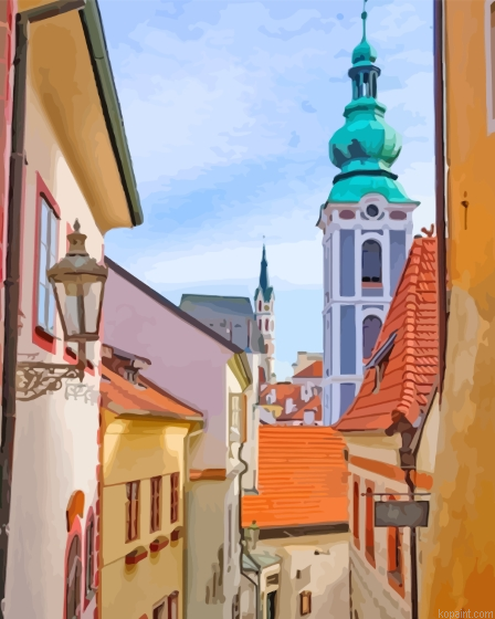Cesky Krumlov Tower Painting By Numberss.png