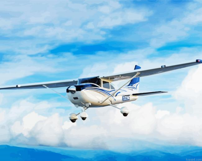 Cessna 182 Airplane Painting By Numberss.png