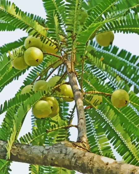 Ceylon Gooseberry Plant Painting By Numberss.png