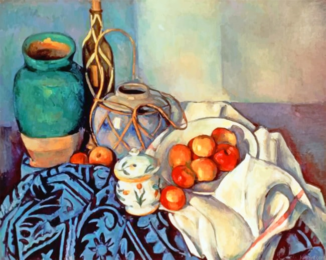 Cezanne Apples Still Life Aesthetic Painting By Numberss.png