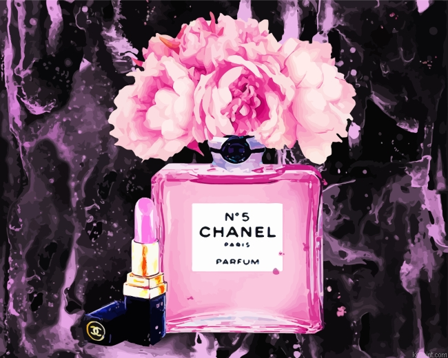 Chanel Perfume And Lipstick Painting By Numberss.png
