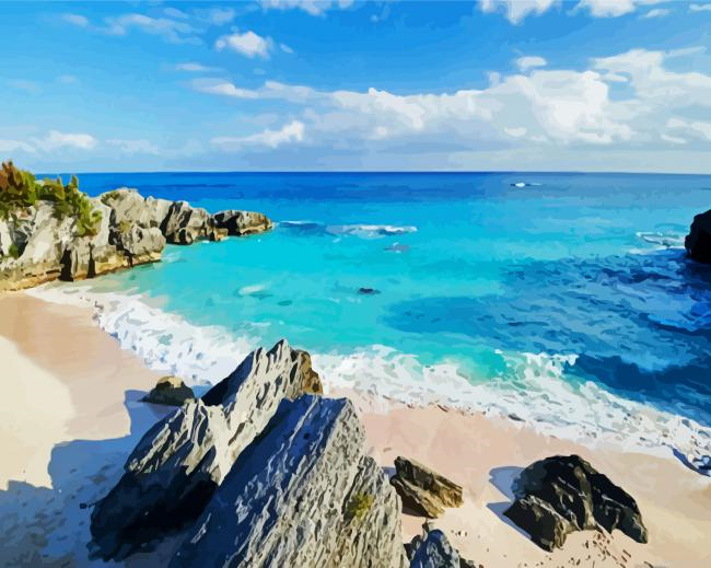 Chaplin Bay Beach Bermuda Painting By Numberss.png