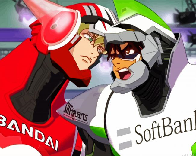 Characters Of Tiger And Bunny Painting By Numberss.png