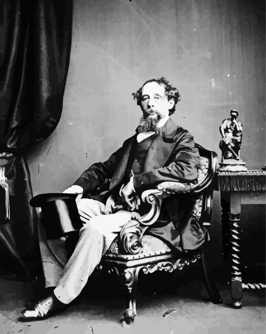 Charles Dickens Author Painting By Numberss.png