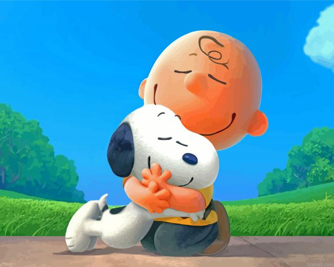 Charlie Brown And Snoopy Paint By Numbers