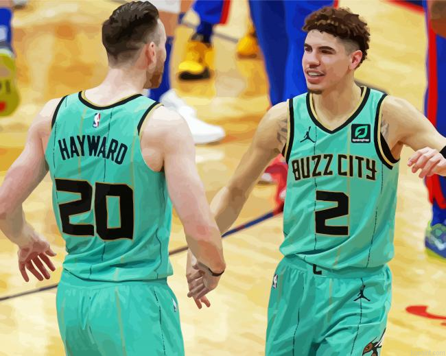 Charlotte Hornets Players Paint By Numbers