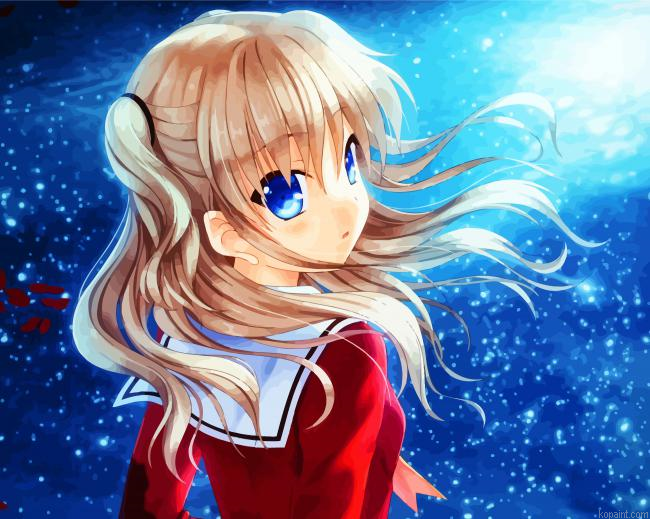 Charlotte Nao Tomori Anime Girl Paint By Numbers.png