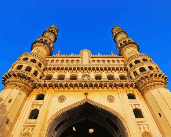 Charminar In India Painting By Numberss.png
