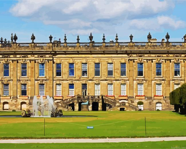 Chatsworth House Derbyshire Paint By Numbers