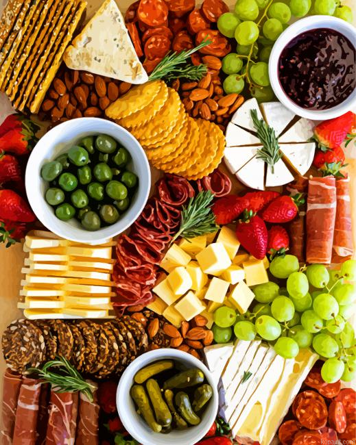 Cheese Board Art Painting By Numberss.png