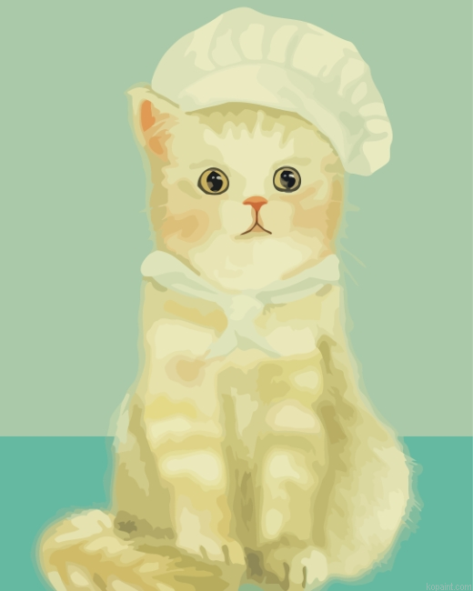 Chef Kitty Painting By Numberss.png