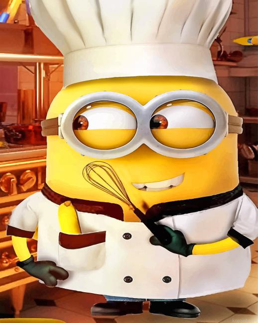 Chef Minion New Painting By Numberss.png