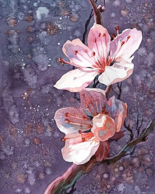 Cherry Blossoms Painting By Numberss.png