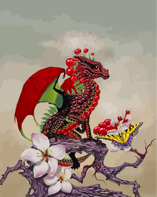 Cherry Dragon Painting By Numberss.png
