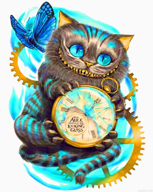 Cheshire Cat Cartoon And Animation Painting By Numberss.png
