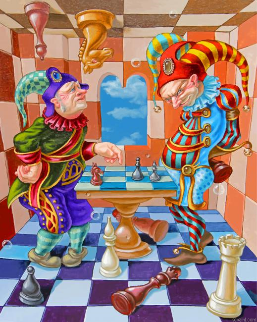 Chess Players Art Paint By Numbers