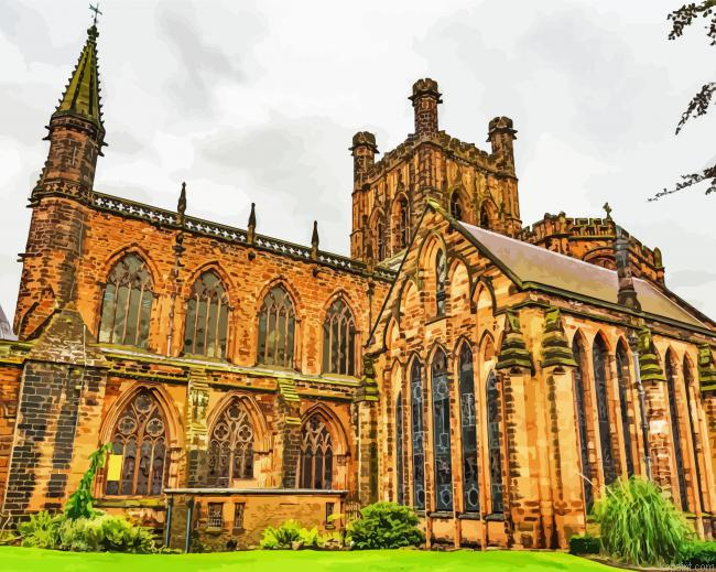 Chester Cathedral England Building Painting By Numberss.png