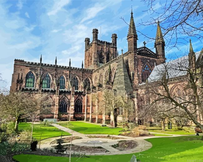 Chester Cathedral England Painting By Numberss.png
