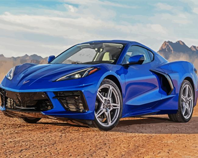 Chevrolet Sport Car Paint By Numbers