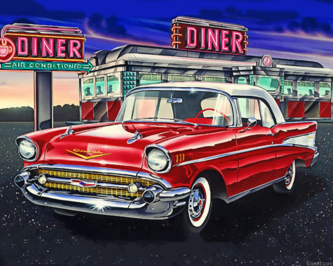Chevy Bel Air Diner Painting By Numberss.png