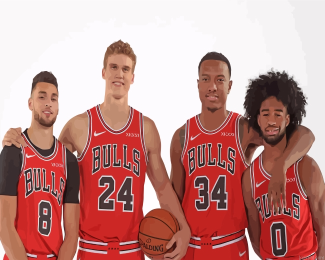 Chicago Bulls Team Paint By Numbers