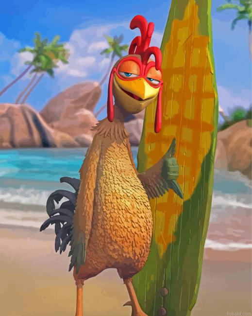 Chicken Joe Surf Up Painting By Numberss.png