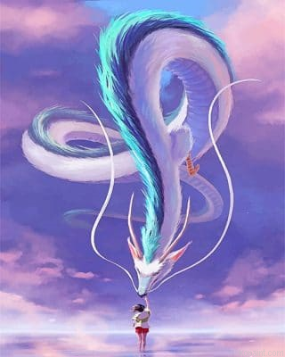 Chihiro And Haku New Painting By Numberss.png