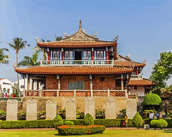 Chihkan Tower Tainan Painting By Numberss.png