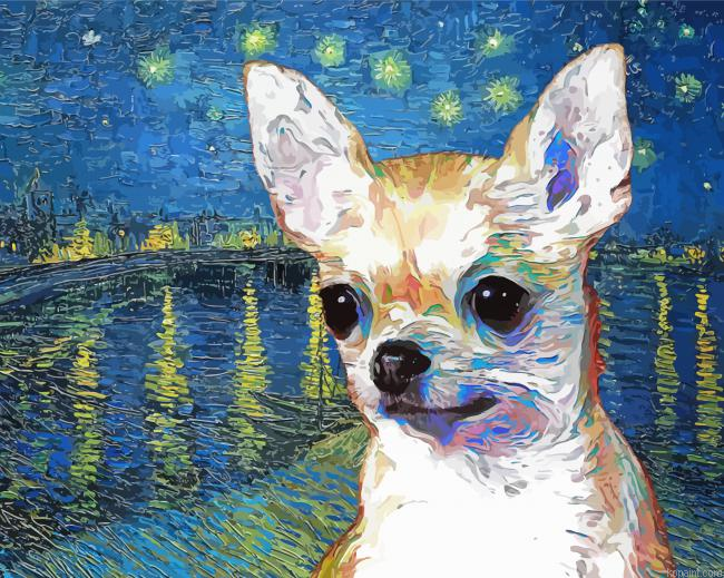 Chihuahua Van Gogh Painting By Numberss.png